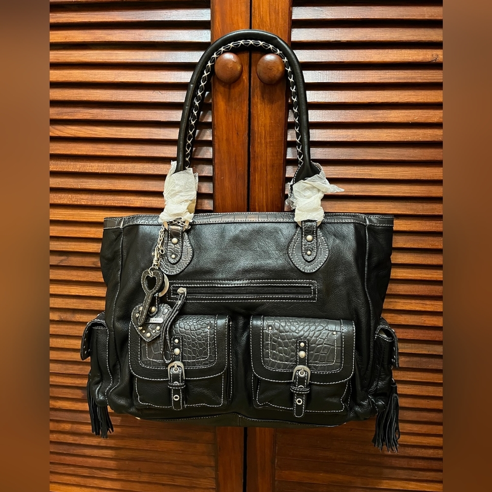 Charlie Lapson Leather tote/satchel